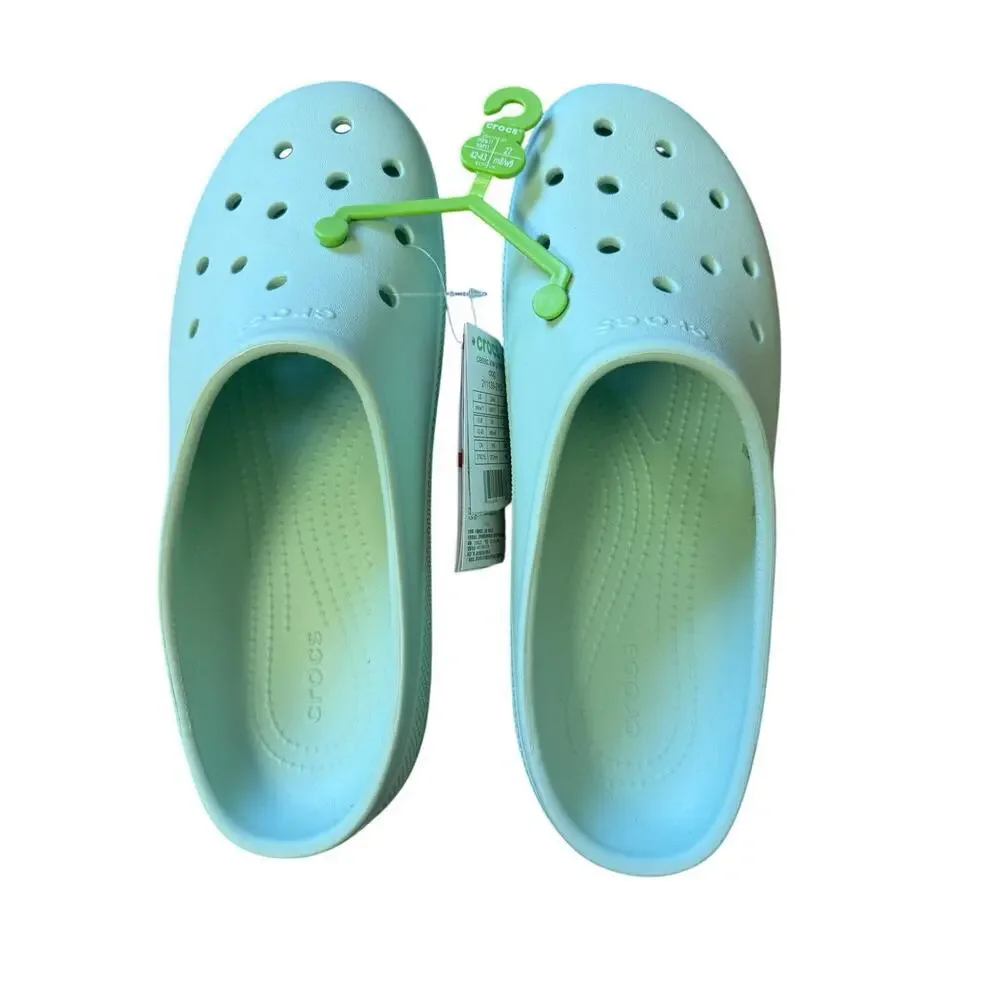 Light turquoise NWT crocs womens size 11